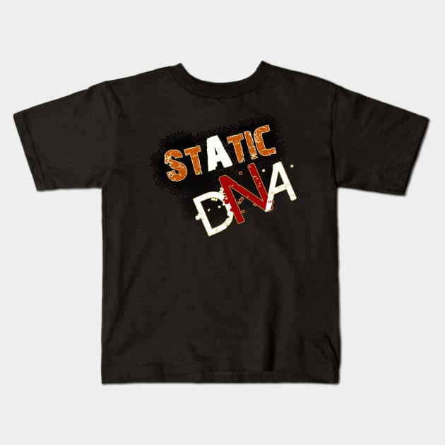 Static DNA Logo Kids T-Shirt by Chinoutu007